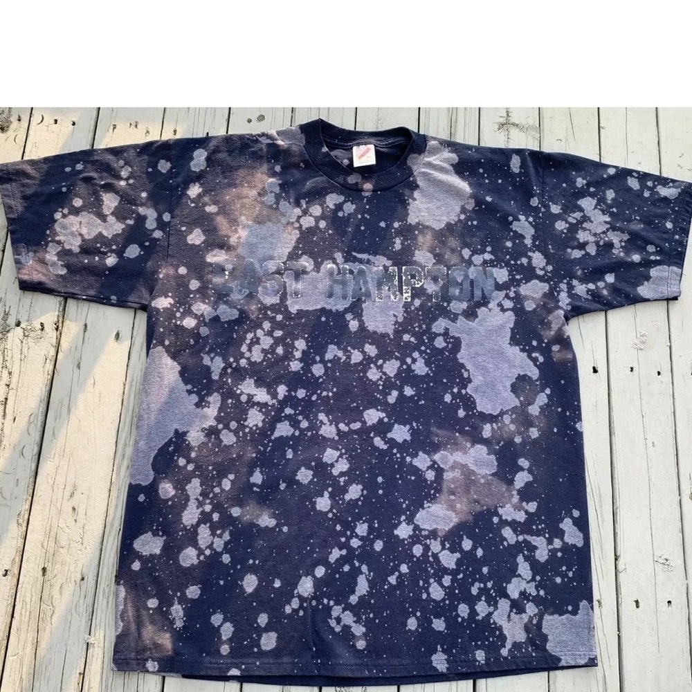 Vintage custom bleached East Hampton XL t-shirt